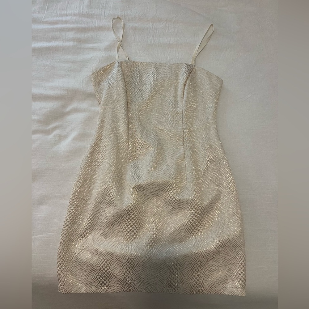 Revolve Gold Mini Dress